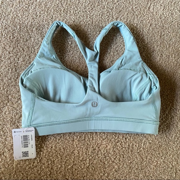 SOLD NWT Lululemon Arise Bra *Light Support, C/D Cup Hazy Jade Size 4 - Picture 2 of 7